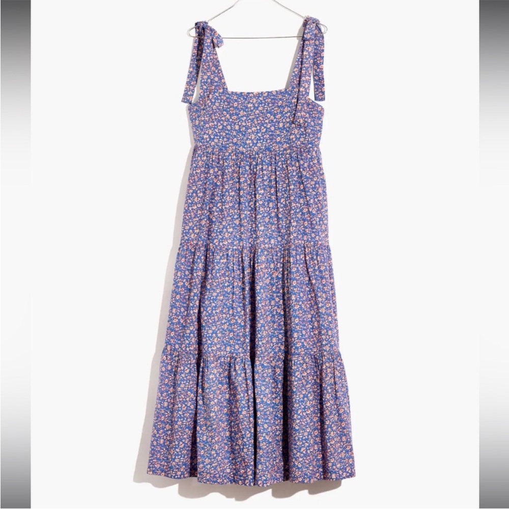 Madewell tiered midi dress